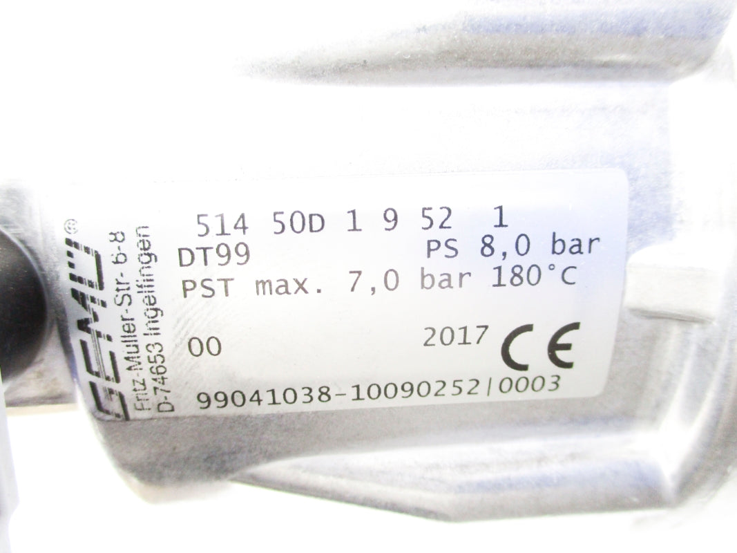 GEMU 99041038 514-50D-1-9-52-1 24VDC NSMP