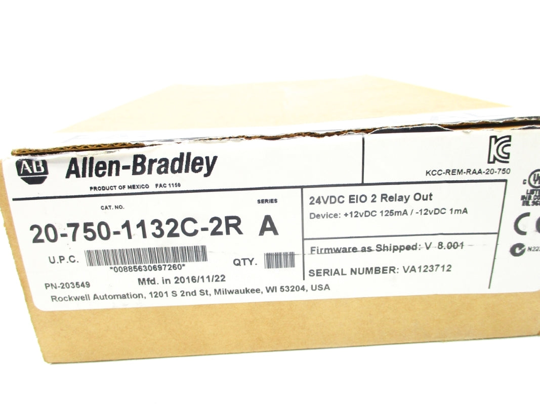 ALLEN BRADLEY 20-750-1132C-2R SER. A F/W V8.001 NSMP