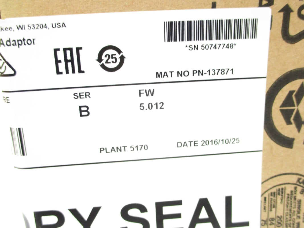 ALLEN BRADLEY 1738-AENTR SER. B F/W 5.012 DATE: 2016 NSFS