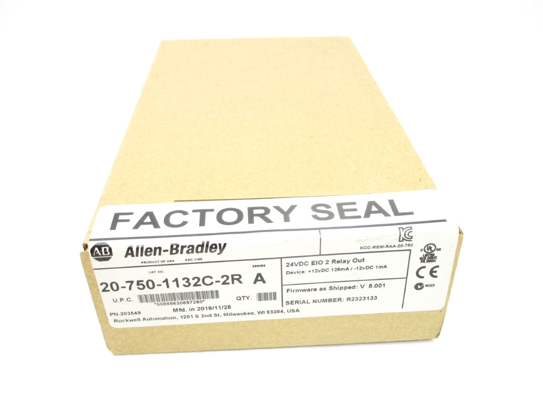 ALLEN BRADLEY 20-750-1132C-2R SER. A F/W V8.001 DATE: 2016 NSFS