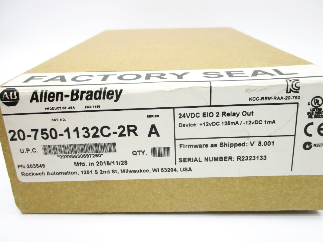 ALLEN BRADLEY 20-750-1132C-2R SER. A F/W V8.001 DATE: 2016 NSFS