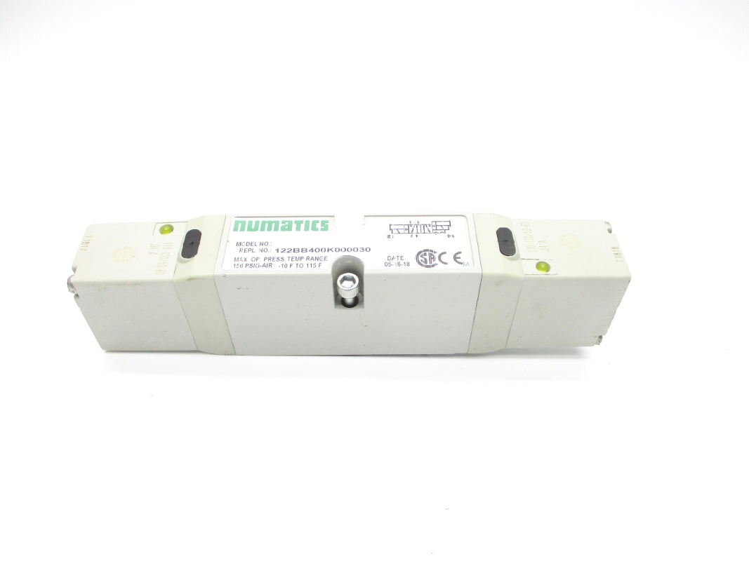 NUMATICS 122BB400K000030 110/120V 150PSI  -10-115'F NSNP
