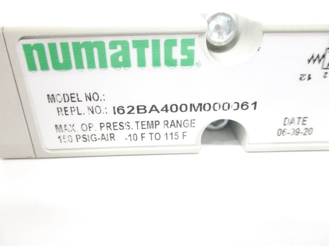 NUMATICS I62BA400M000061 150PSIG 24VDC NSNP