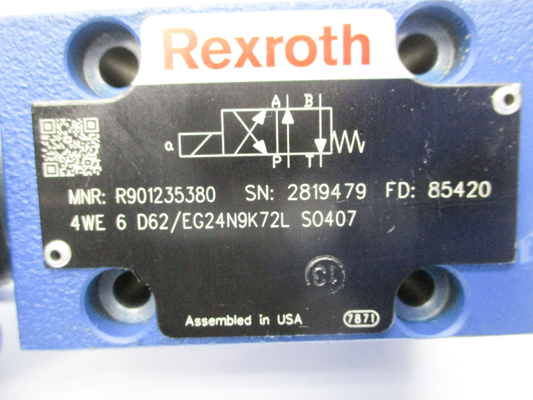 REXROTH R901235380 4WE6D62/EG24N9K72L 24VDC NSNP