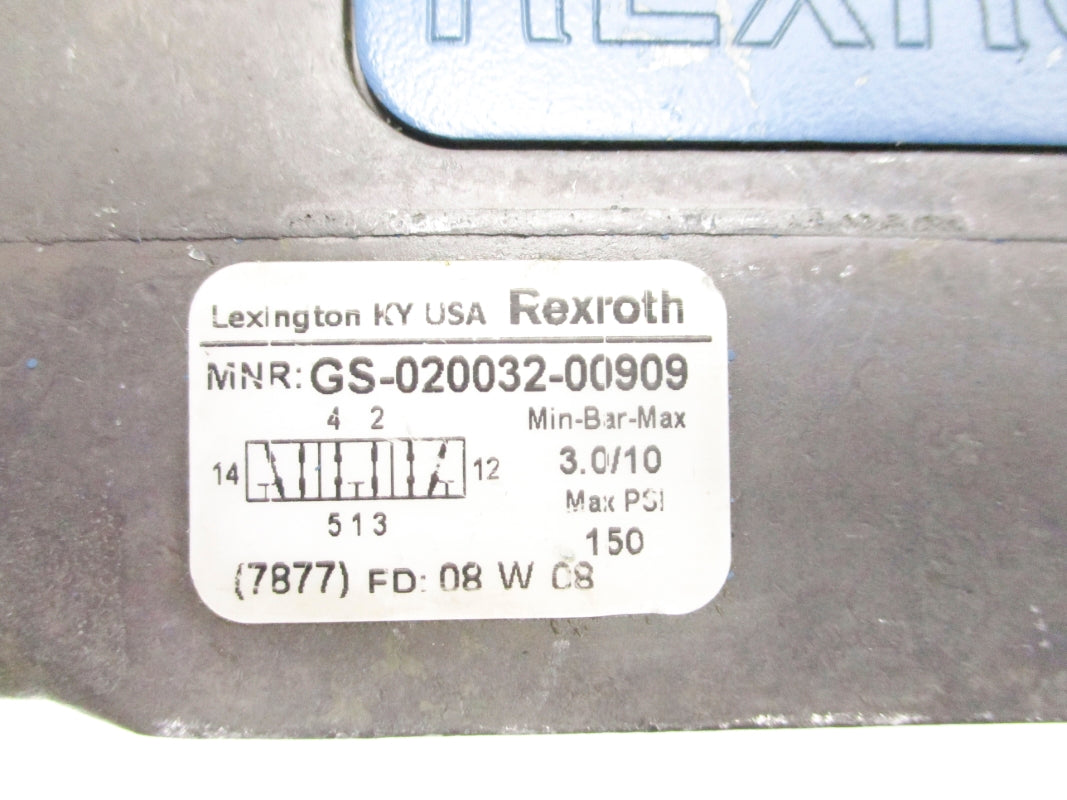 REXROTH GS-020032-00909 24VDC 150PSI NSNP