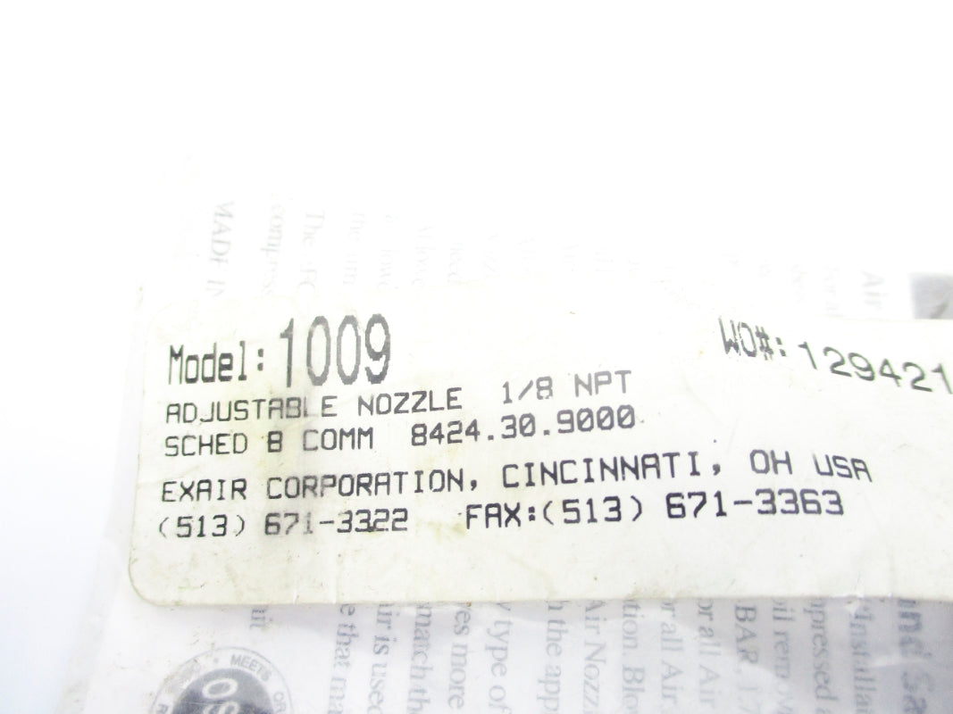EXAIR 1009 NSMP