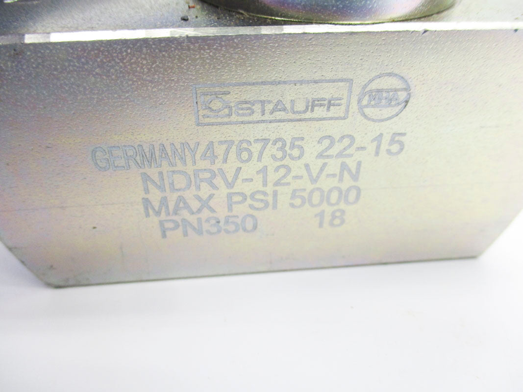 STAUFF NDRV-12-V-N 5000PSI NSNP