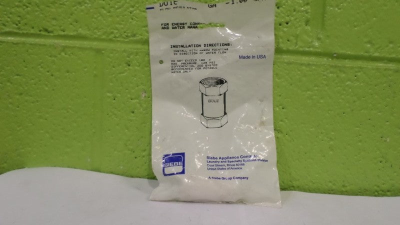 DOLE GA-1.00 FLOW REGULATOR *NEW IN FACTORY BAG*