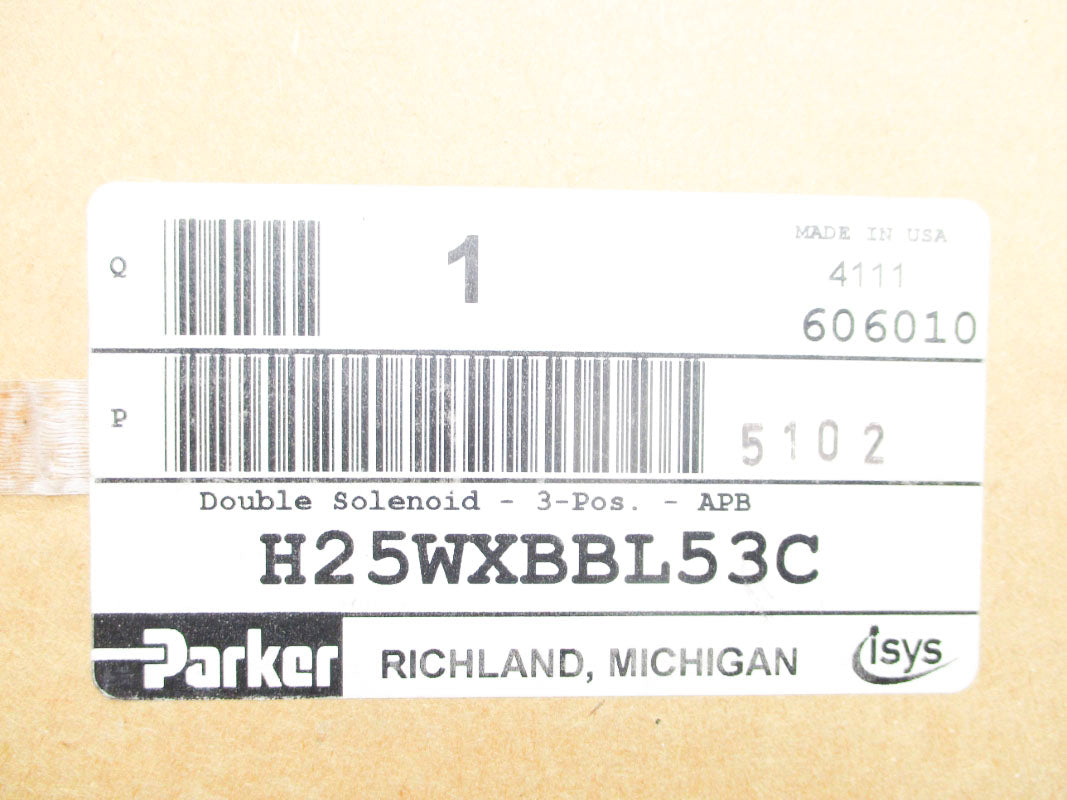 PARKER H25WXBBL53C 145PSIG 120VAC NSMP