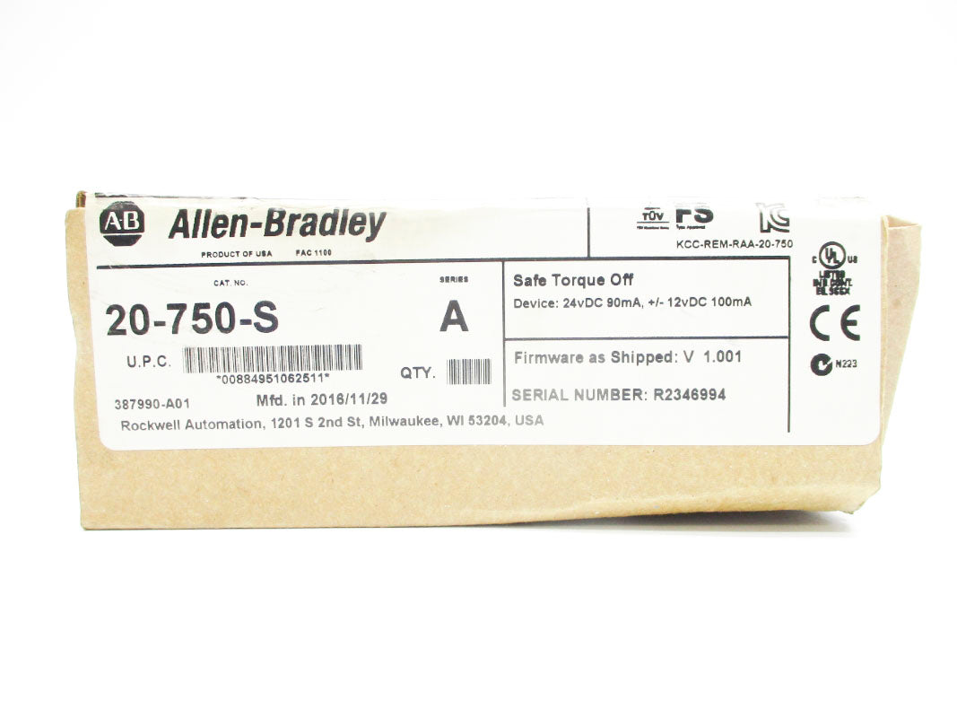ALLEN BRADLEY 20-750-S SER. A F/W V1.001 DATE: 2016 NSFS