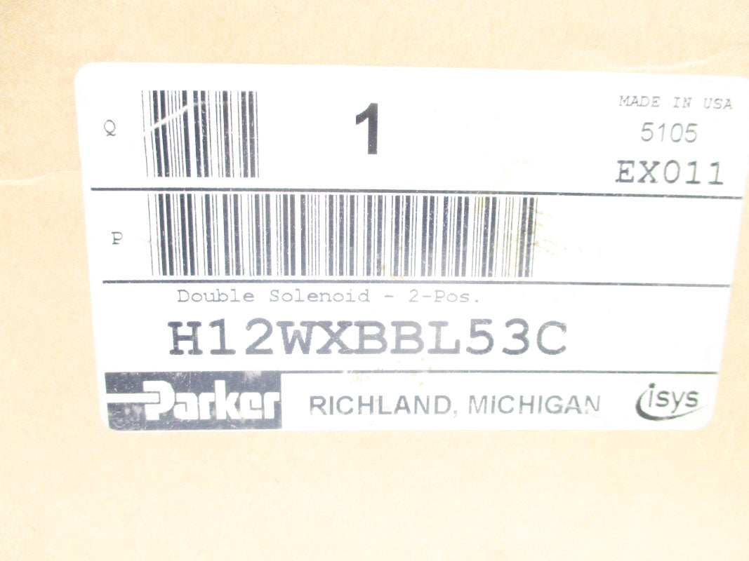 PARKER H12WXBBL53C 145PSIG 120VAC NSMP