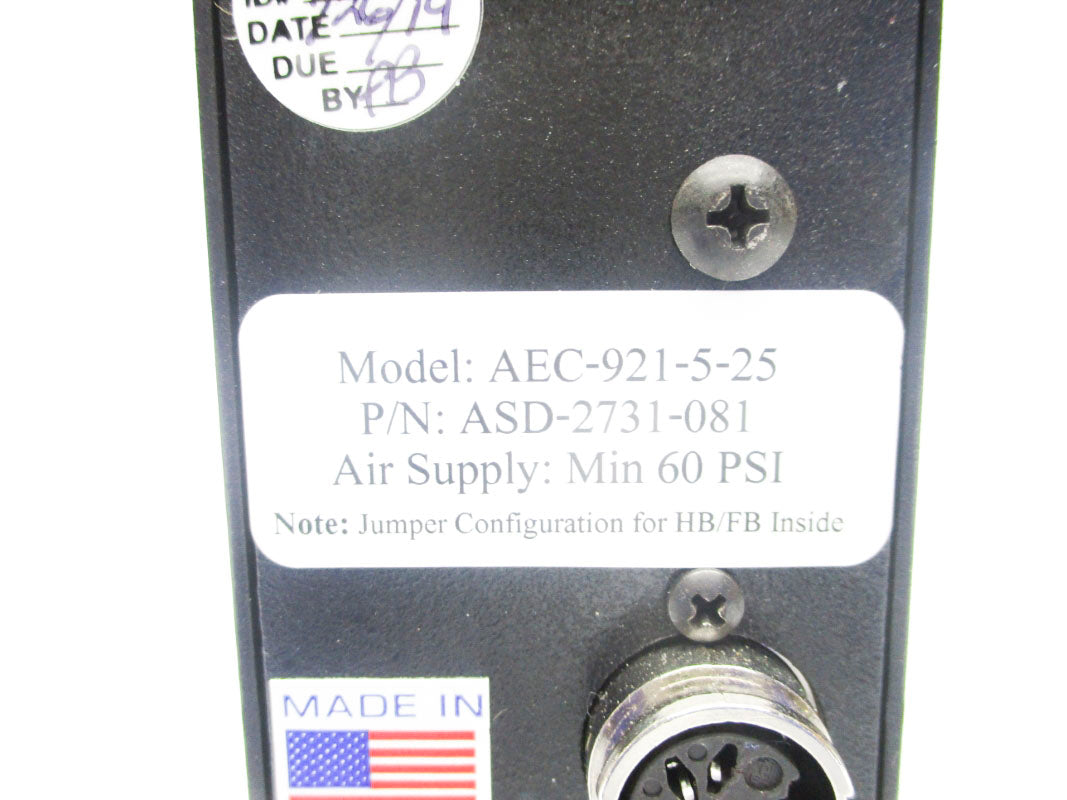 INTRA AEC-921-5-25 ASD-2731-081 60PSI UNMP