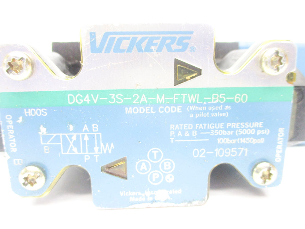 VICKERS DG4V3S2AMFTWLB560 02-109571 110-120V 5000PSI UNMP