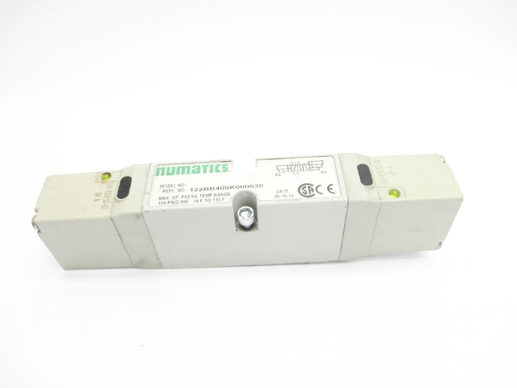 NUMATICS 122BB400K000030 150PSIG 110/120V UNMP