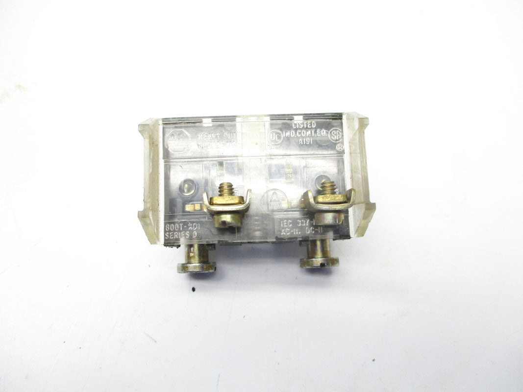 ALLEN BRADLEY 800T-XD1 SER. D 600VAC NSNP