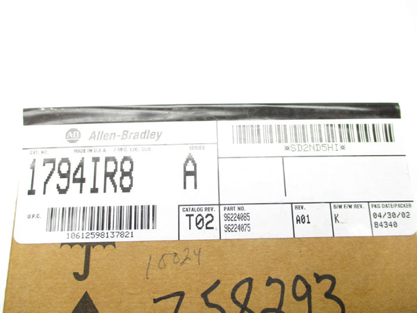 ALLEN BRADLEY 1794-IR8 SER. A DATE: 2002 NSFS