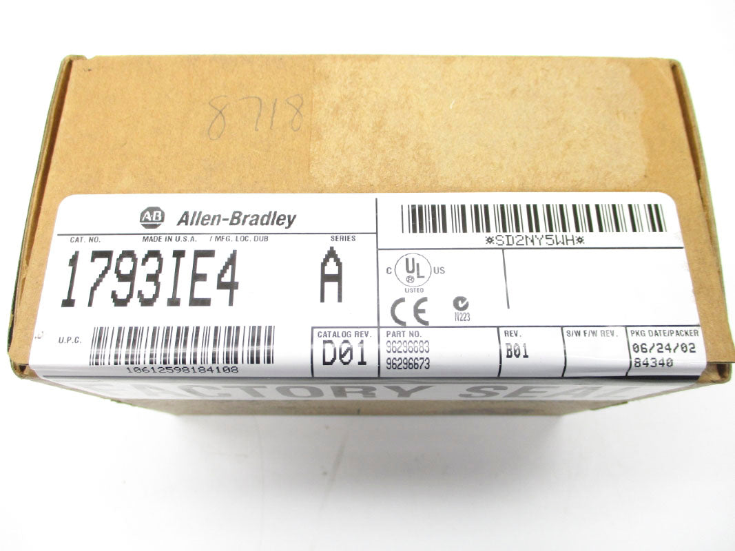 ALLEN BRADLEY 1793-IE4 SER. A DATE: 2002 NSFS