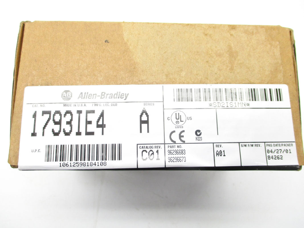 ALLEN BRADLEY 1793-IE4 SER. A DATE: 2001 NSFS