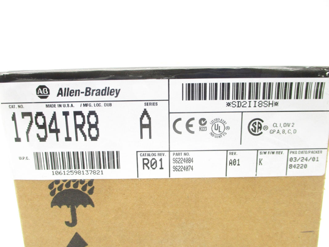 ALLEN BRADLEY 1794-IR8 SER. A DATE: 2001 NSFS