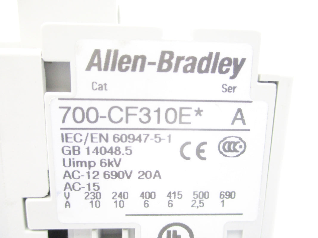 ALLEN BRADLEY 700-CF310EJ SER. A 24VDC NSNP