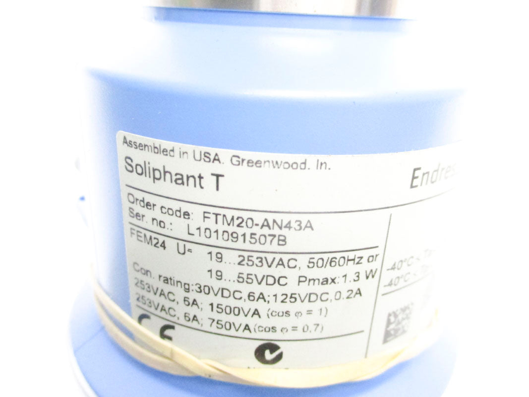 ENDRESS+HAUSER FTM20-AN43A 253VAC 6A NSNP