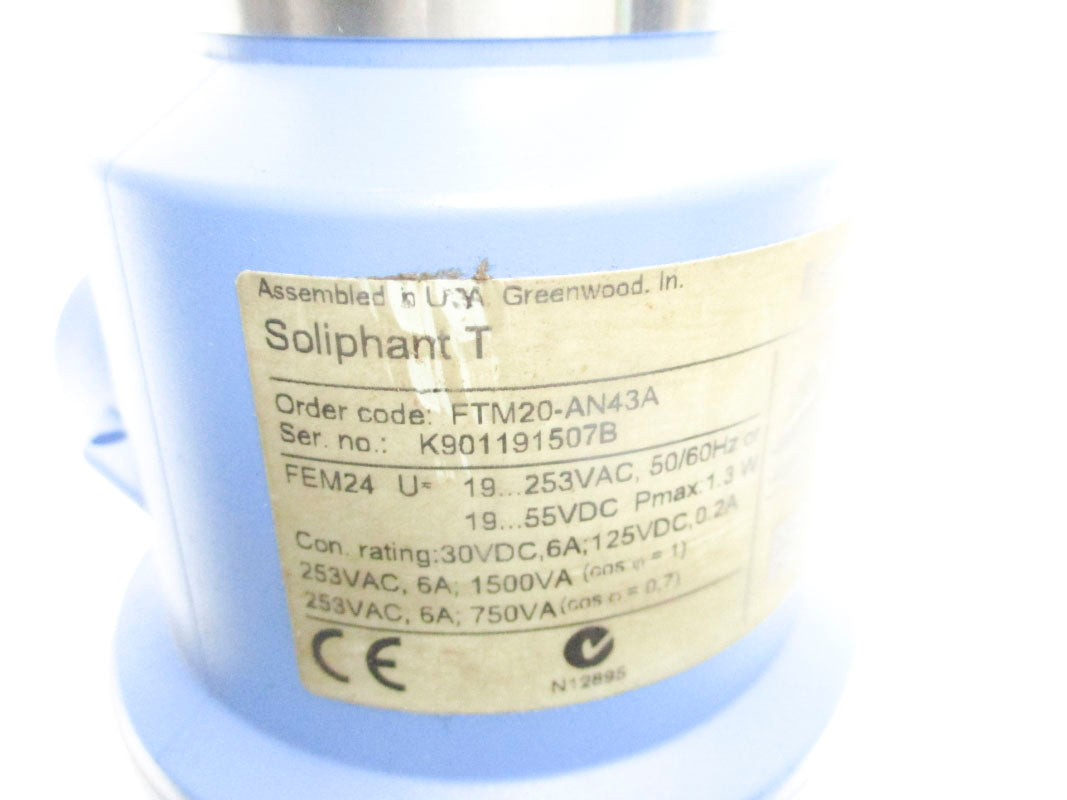 ENDRESS+HAUSER FTM20-AN43A 253VAC 6A UNMP