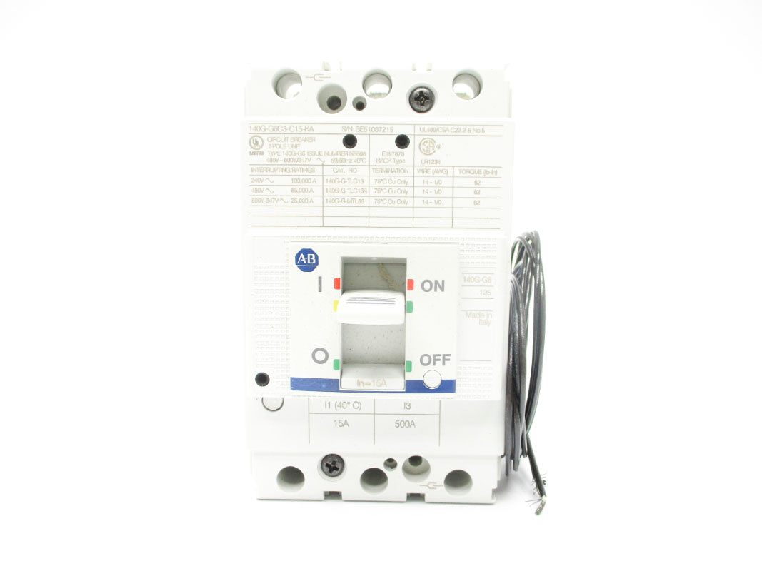 ALLEN BRADLEY 140G-G6C3-C15-KA SER. A 15A 480V NSMP