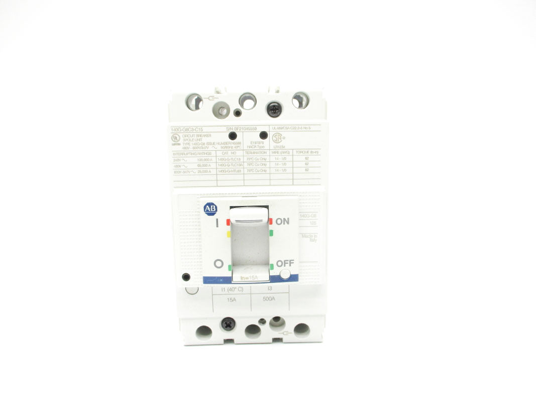 ALLEN BRADLEY 140G-G6C3-C16 SER. A 15A 480V NSMP