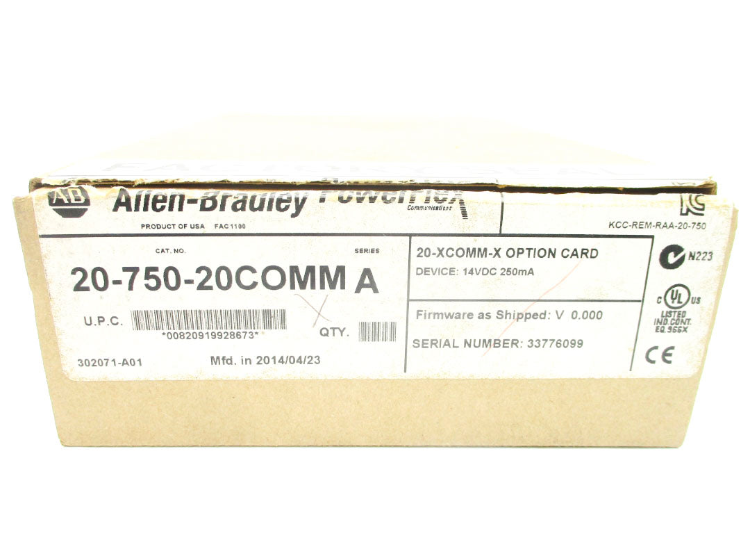 ALLEN BRADLEY 20-750-20COMM SER. A F/W V0.000 NSMP