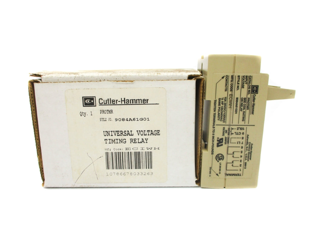 CUTLER HAMMER PROTMR 9084A61G01 120/240VAC 10A 3-120S/10M-10H NSMP