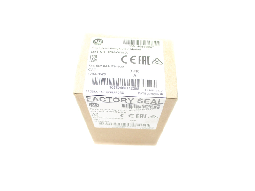 ALLEN BRADLEY 1794-OW8 SER. A DATE: 2016 NSFS
