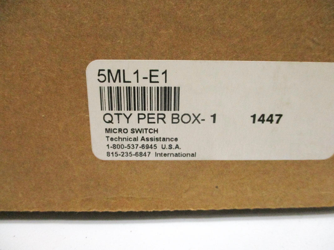 MICRO SWITCH 5ML1-E1 600VAC 20A NSMP