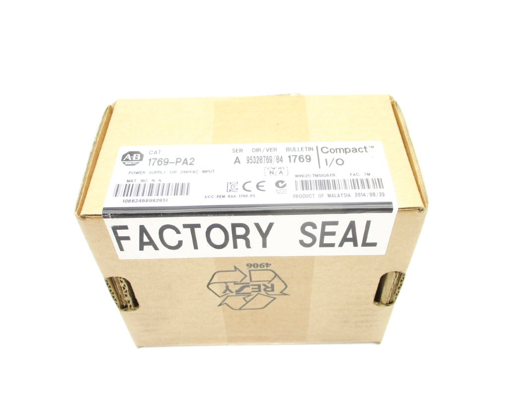 ALLEN BRADLEY 1769-PA2 SER. A 120/240VAC DATE: 2014 NSFS