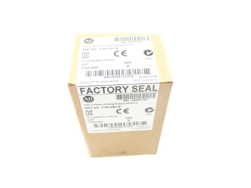 ALLEN BRADLEY 1794-OE4 SER. B DATE: 2015 NSFS