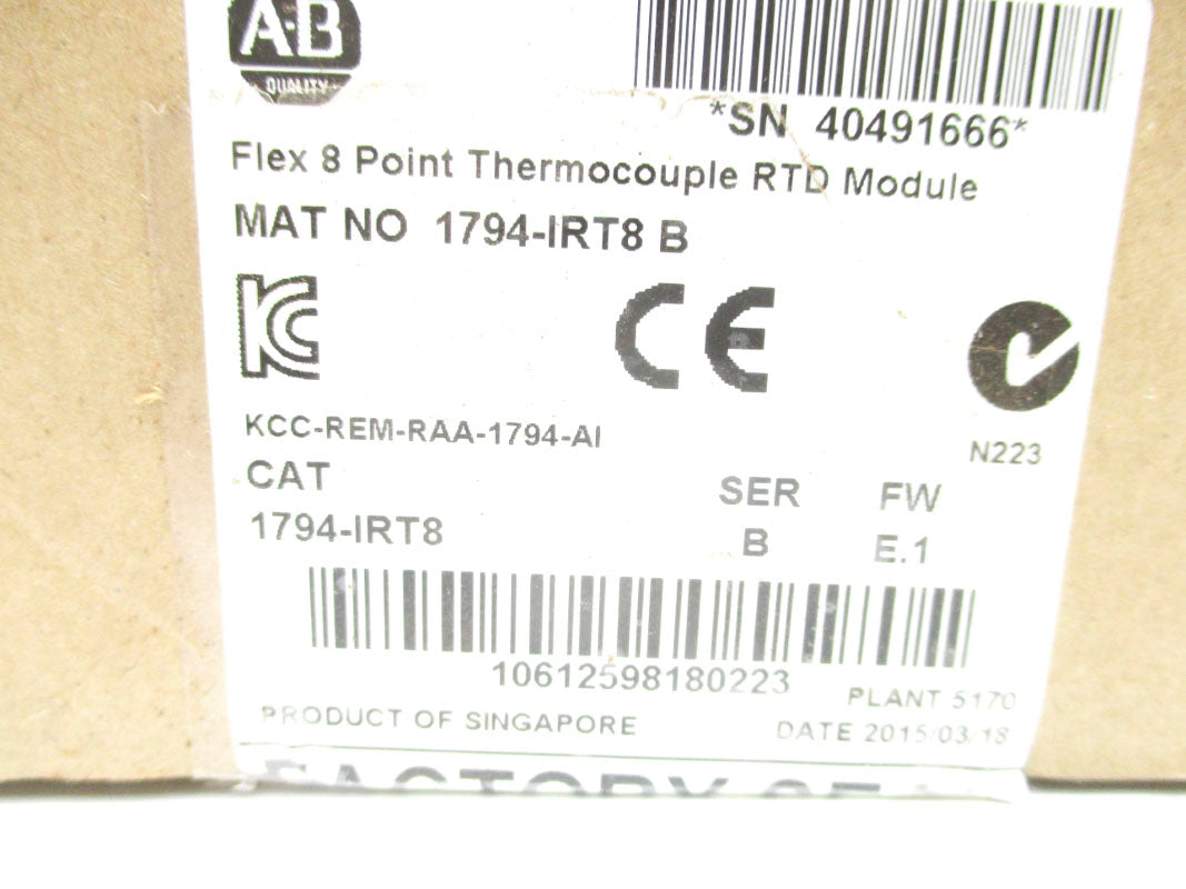 ALLEN BRADLEY 1794-IRT8 SER. B F/W E.1 NSMP