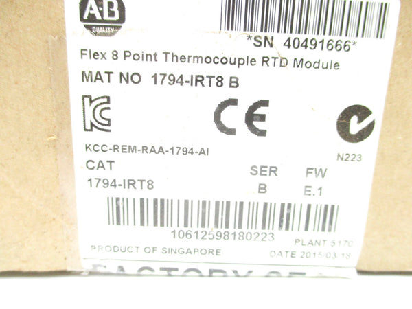 ALLEN BRADLEY 1794-IRT8 SER. B F/W E.1 NSMP