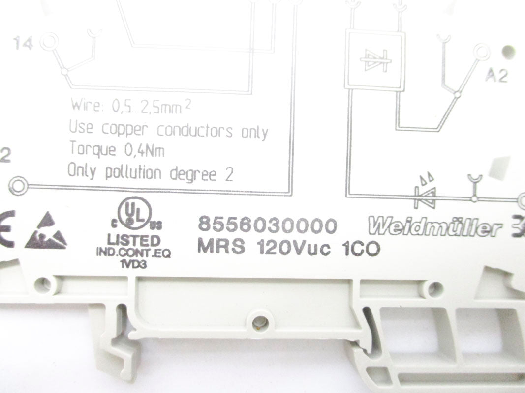 WEIDMULLER 8556030000 6A 120V NSNP