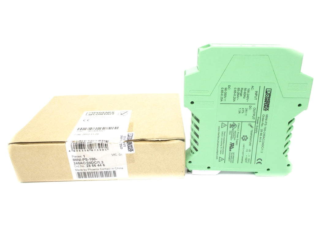 PHOENIX CONTACT MINI-PS-100-240AC/24DC/1.3 2866446 100-240VAC NSMP