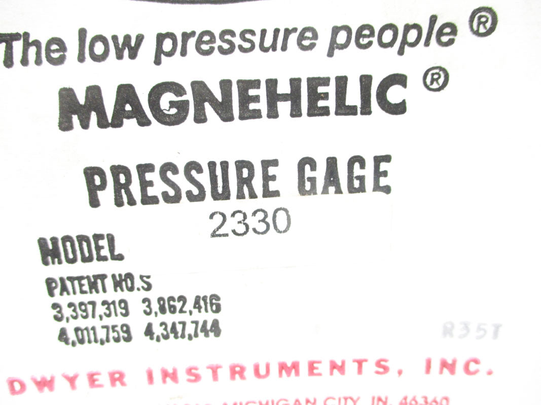 DWYER 2330 15-0-15PSI NSMP