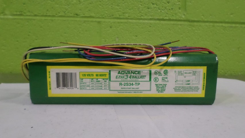 ADVANCE R-2S34-TP BALLAST *NEW IN BOX*