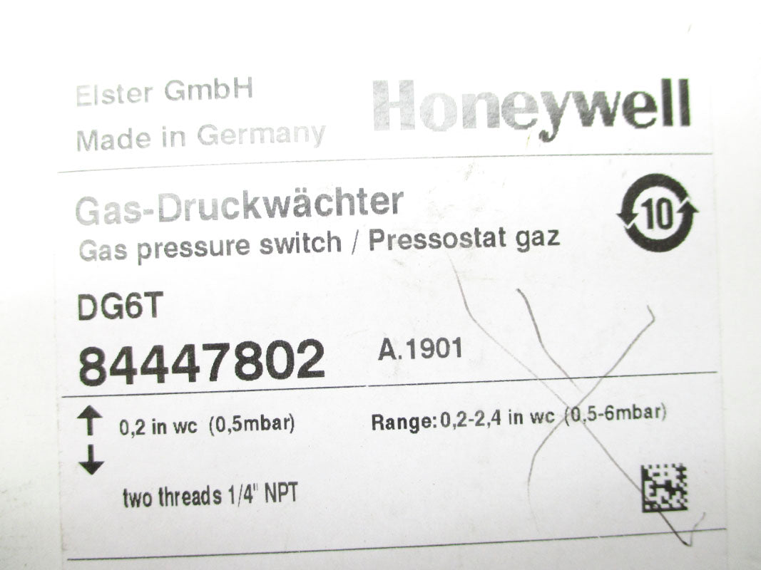 HONEYWELL DG6T 84447802 0.2-2.4PSI NSMP
