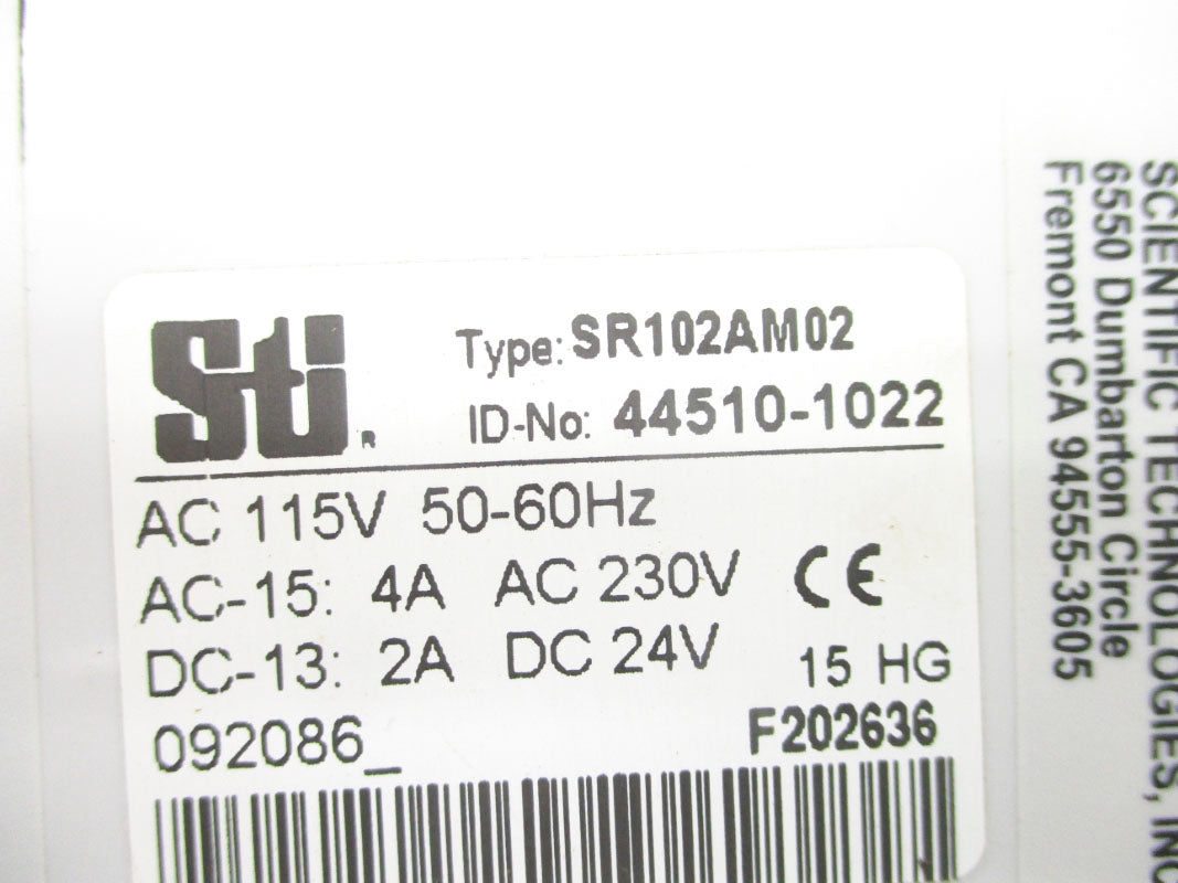 STI SR102AM02 44510-1022 115VAC 4A NSNP