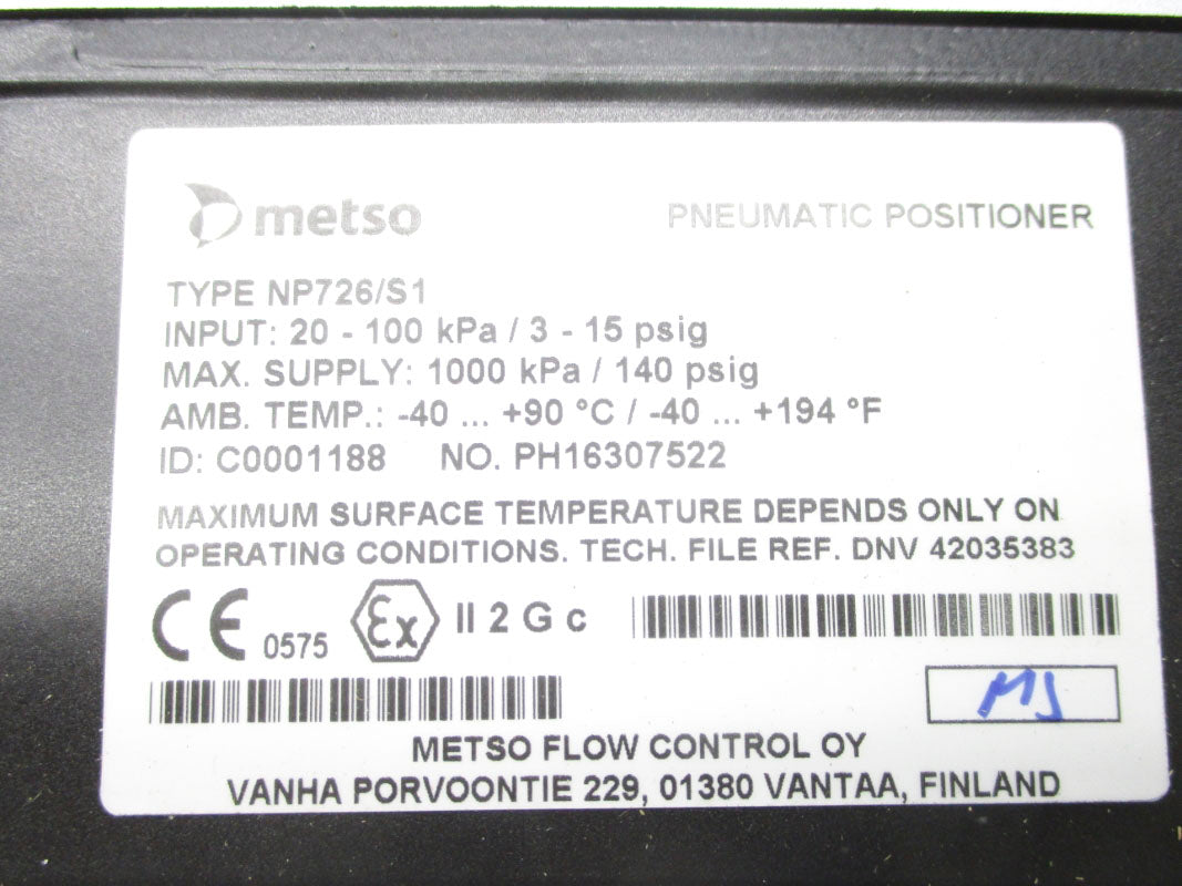 METSO NP726/S1 140PSI NSMP