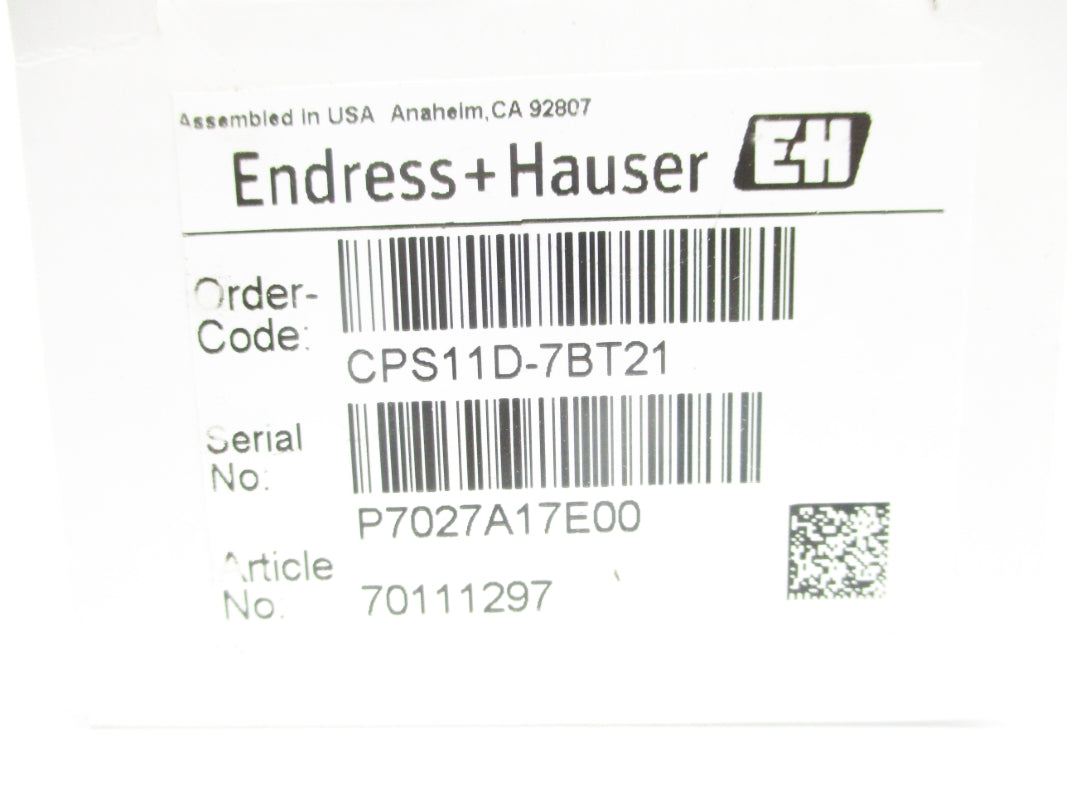 ENDRESS+HAUSER CPS11D-7BT21 NSMP