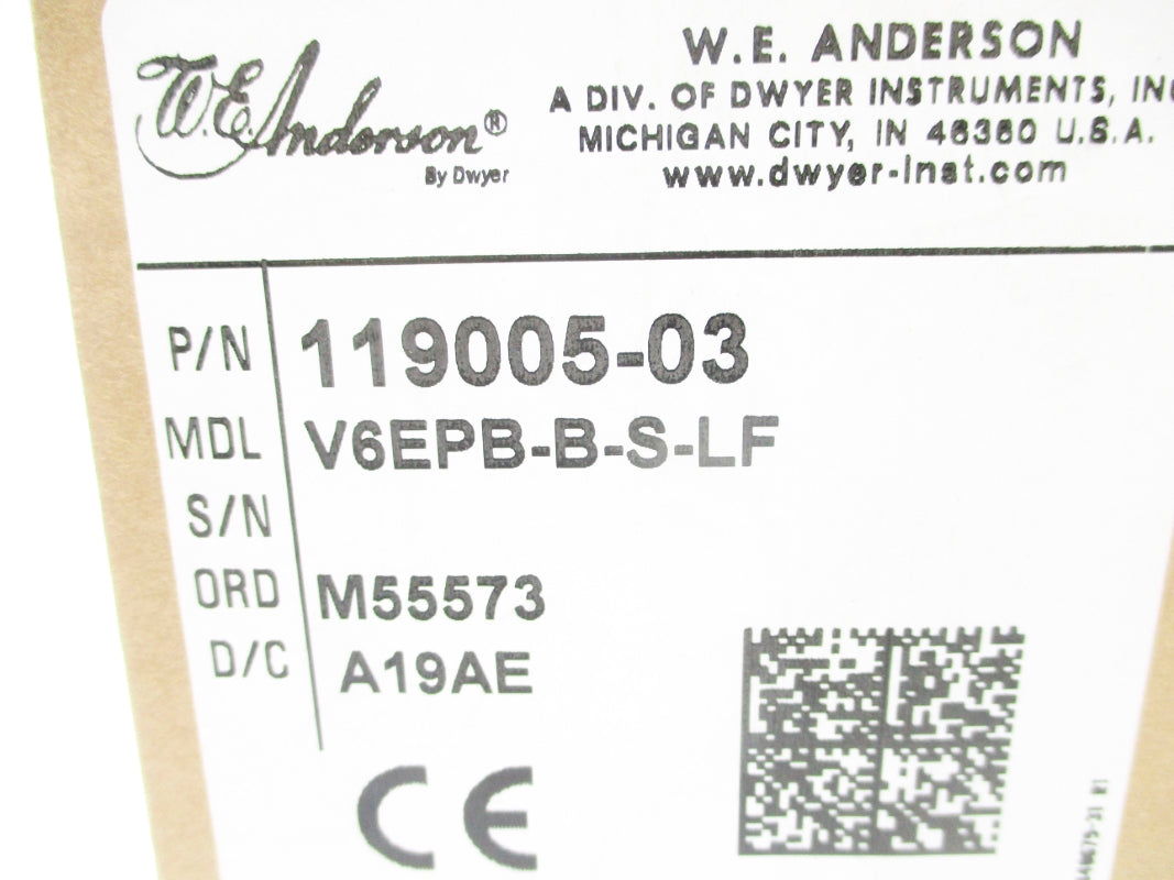 DWYER V6EPB-B-S-LF NSMP