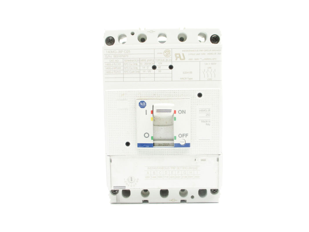ALLEN BRADLEY 140MG-J8P-D25 250A 600V NSNP