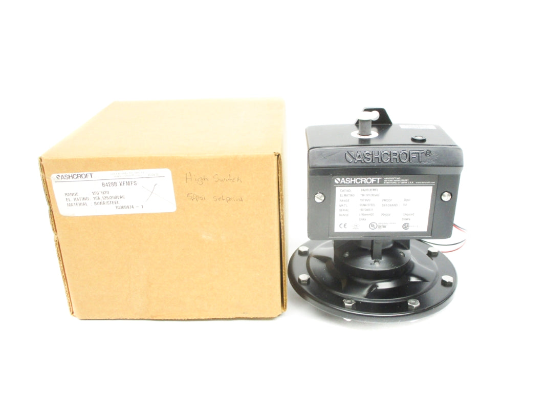 ASHCROFT B428BXFMFS 15A 250VAC 150PSI NSMP