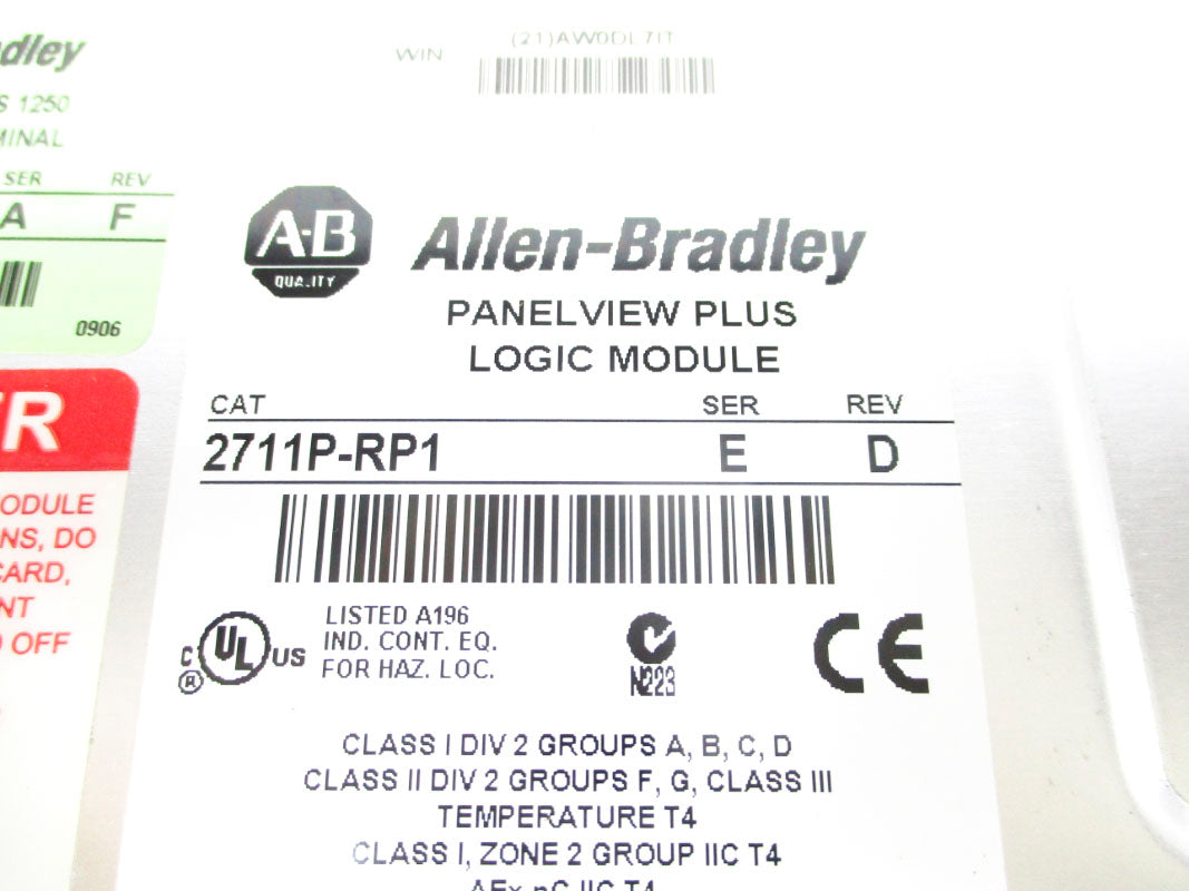 ALLEN BRADLEY 2711P-T12C4D1 SER. A 24VDC NSNP