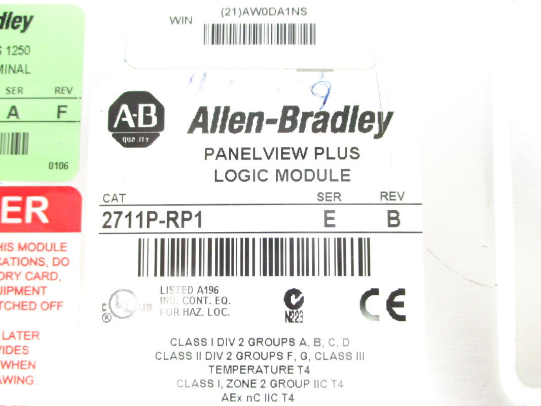 ALLEN BRADLEY 2711P-T12C4D1 SER. A 24VDC UNMP