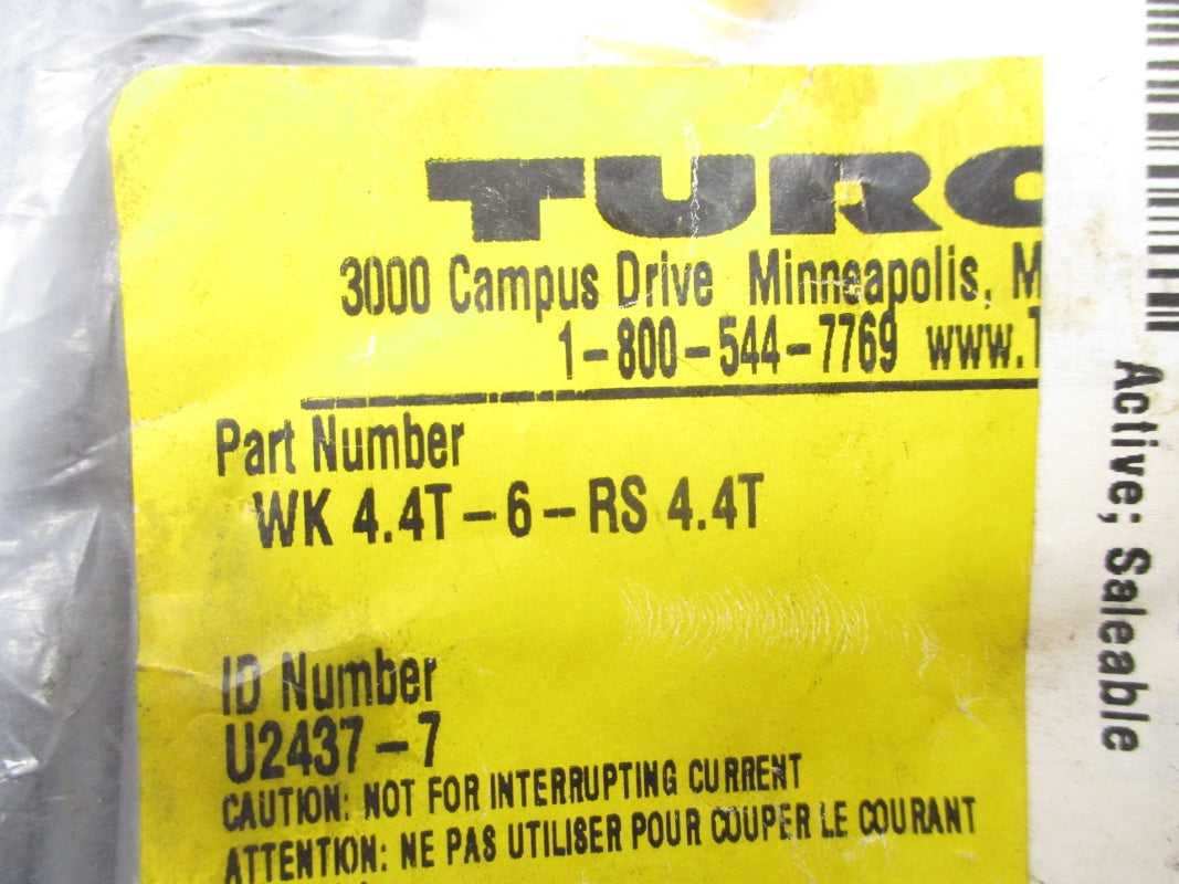 TURCK WK4.4T-6-RS4.4T U2437-7 250V 4A NSMP